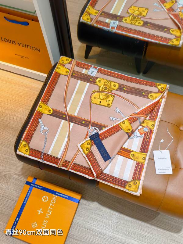 LV silk scarf 90X90cm E58 (7)