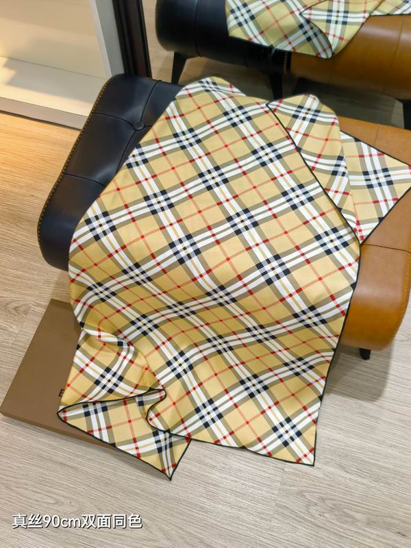 Burberry Silk Scarf 90X90cm E35 (16)