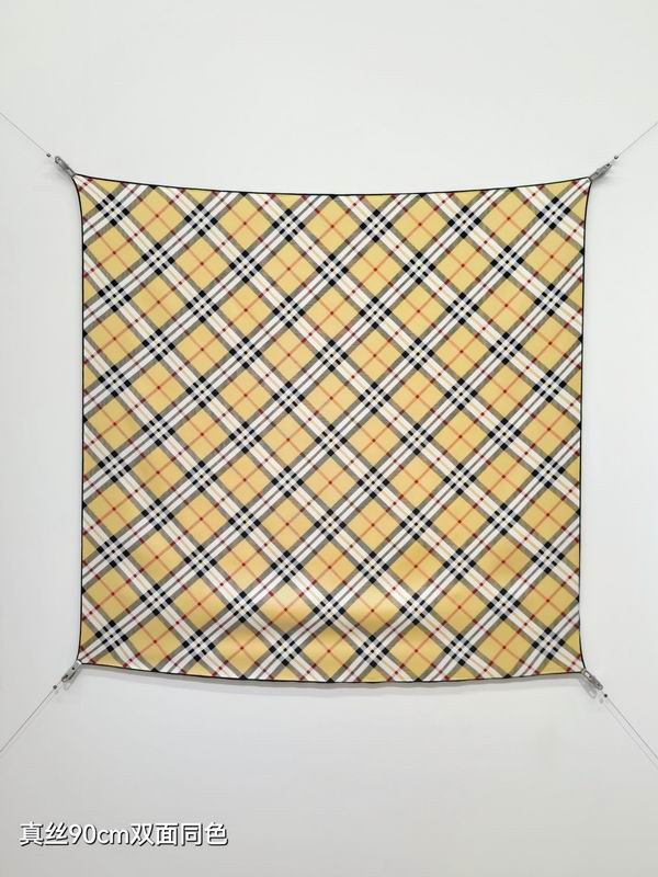 Burberry Silk Scarf 90X90cm E35 (18)