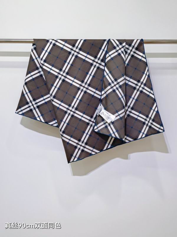 Burberry Silk Scarf 90X90cm E35 (3)