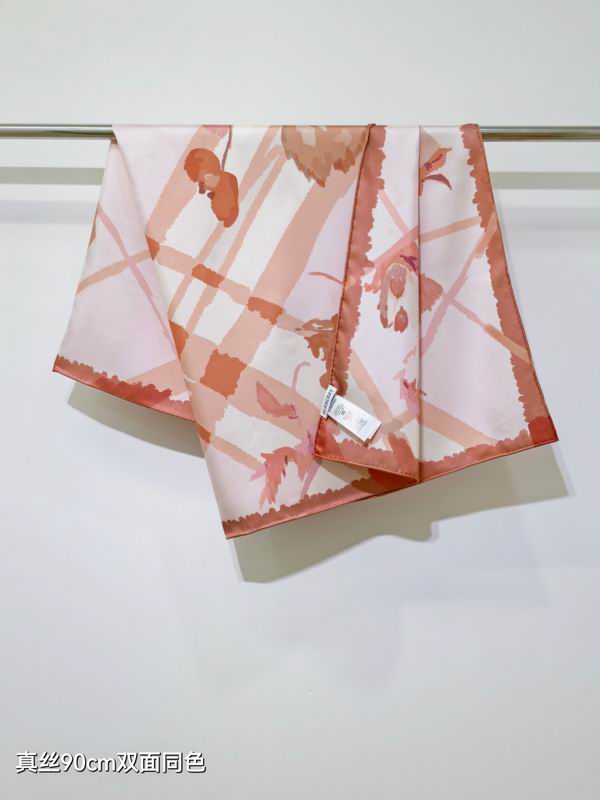 Burberry Silk Scarf 90X90cm E49 (15)
