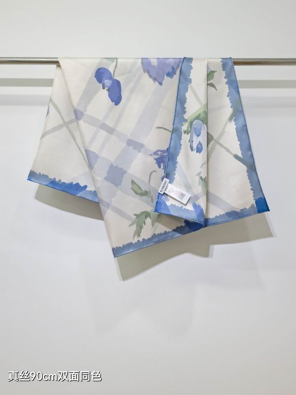 Burberry Silk Scarf 90X90cm E49 (4)