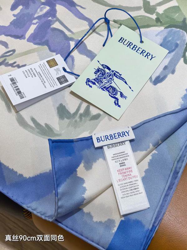 Burberry Silk Scarf 90X90cm E49 (5)