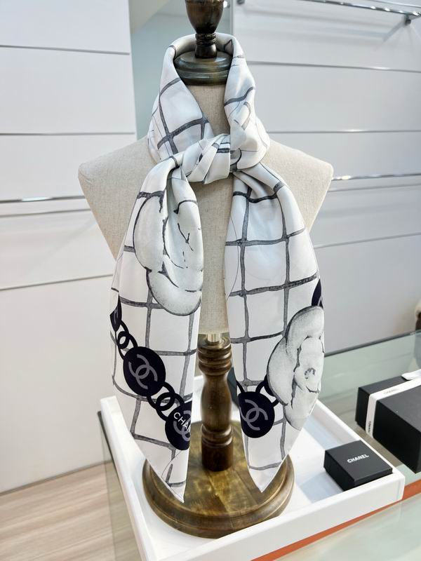 CHanel Silk Scarf 90X90cm E01 (11)