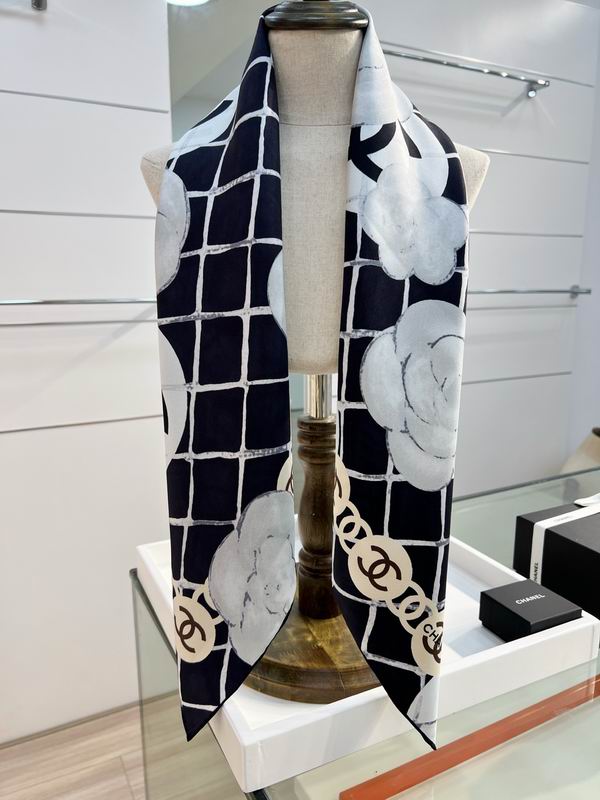 CHanel Silk Scarf 90X90cm E01 (4)