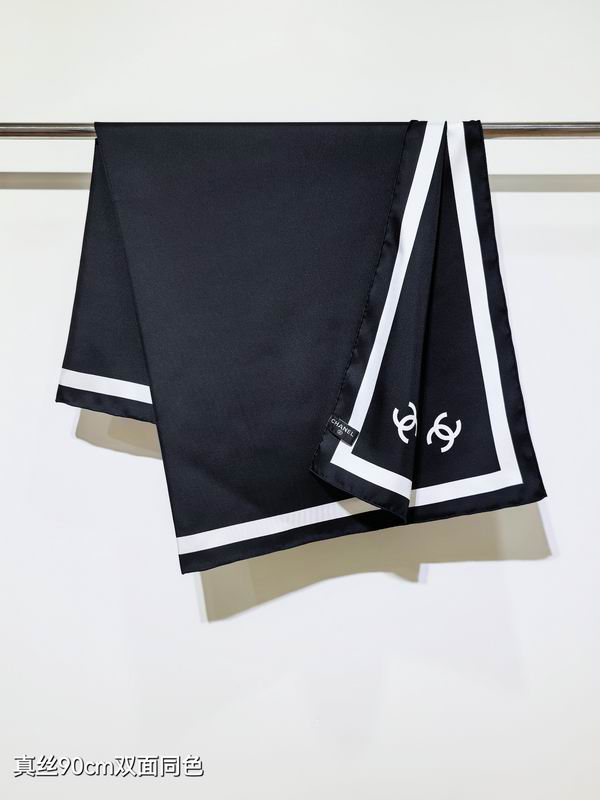 CHanel Silk Scarf 90X90cm E12 (14)