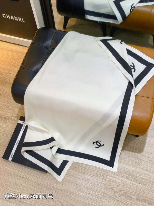 CHanel Silk Scarf 90X90cm E12 (7)