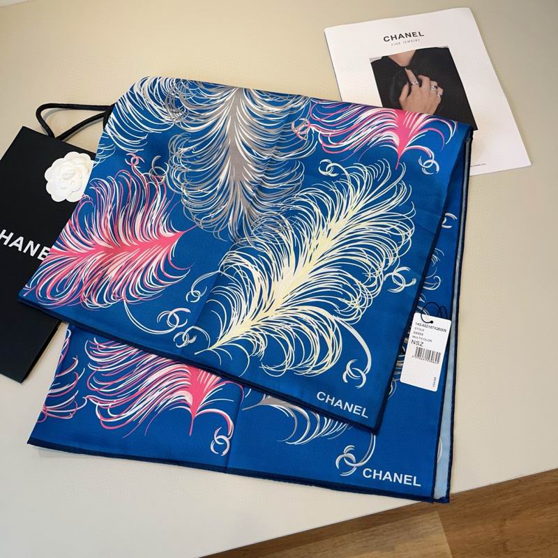CHanel Silk Scarf 90X90cm E46 (15)