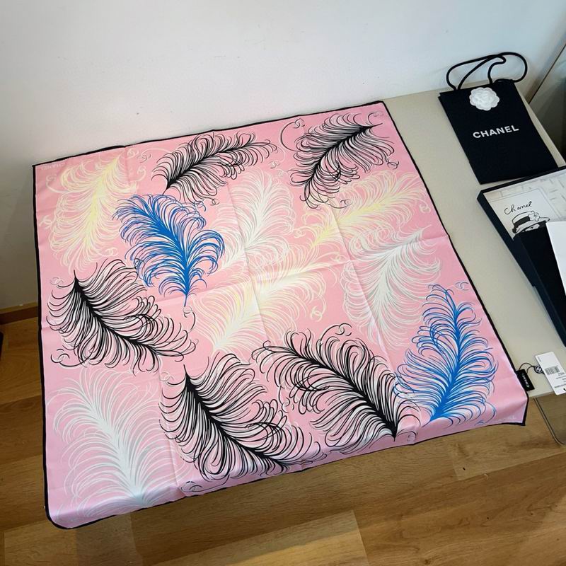 CHanel Silk Scarf 90X90cm E46 (26)