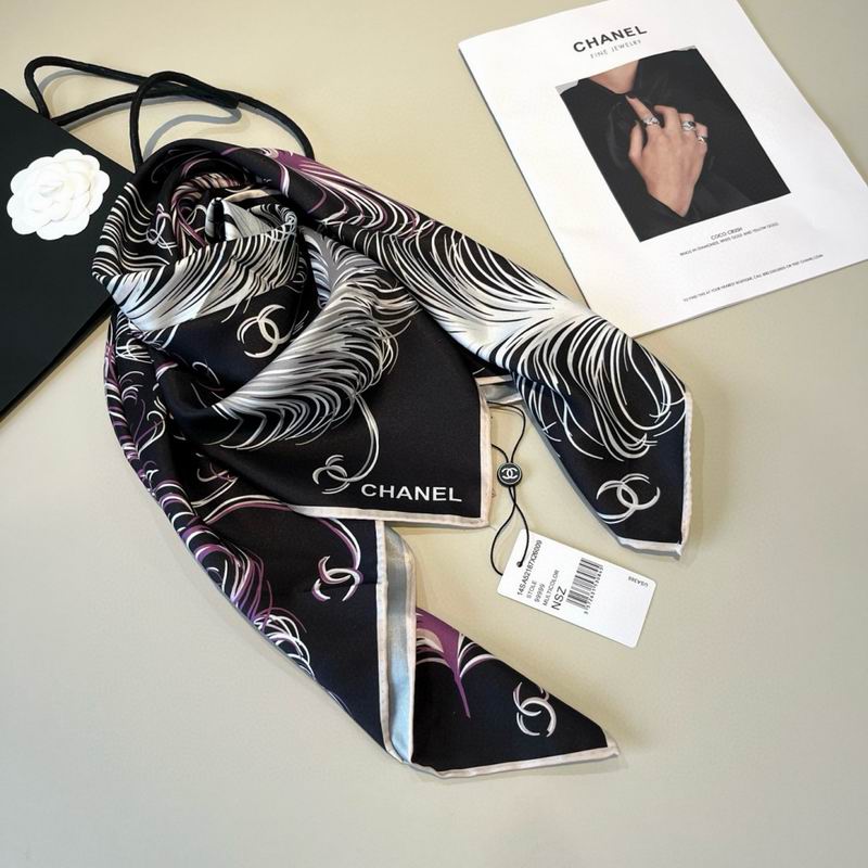 CHanel Silk Scarf 90X90cm E46 (5)
