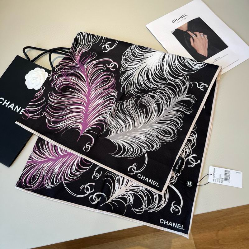 CHanel Silk Scarf 90X90cm E46 (7)
