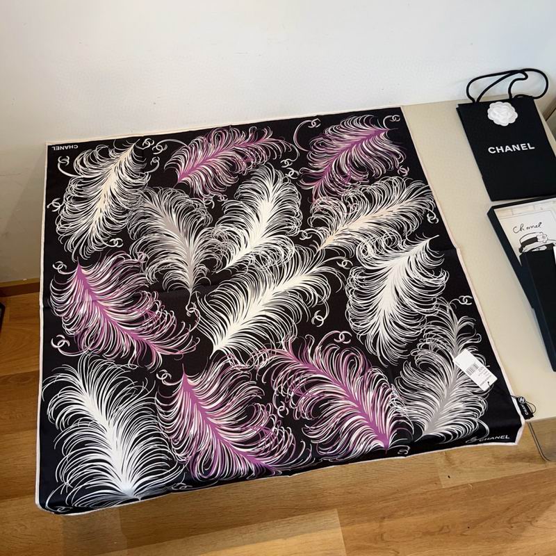 CHanel Silk Scarf 90X90cm E46 (8)