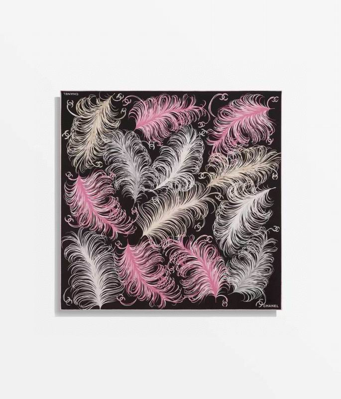 CHanel Silk Scarf 90X90cm E46 (9)