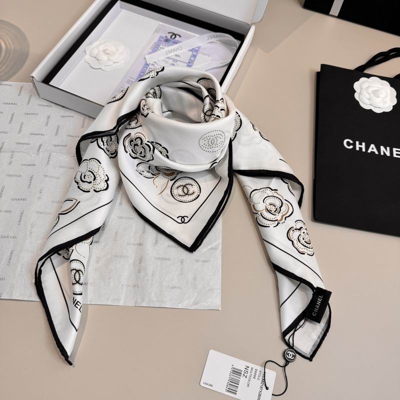 CHanel Silk Scarf 90X90cm E47 (13)