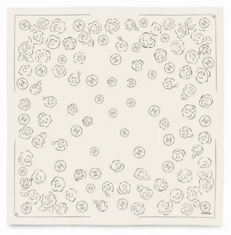 CHanel Silk Scarf 90X90cm E47 (18)