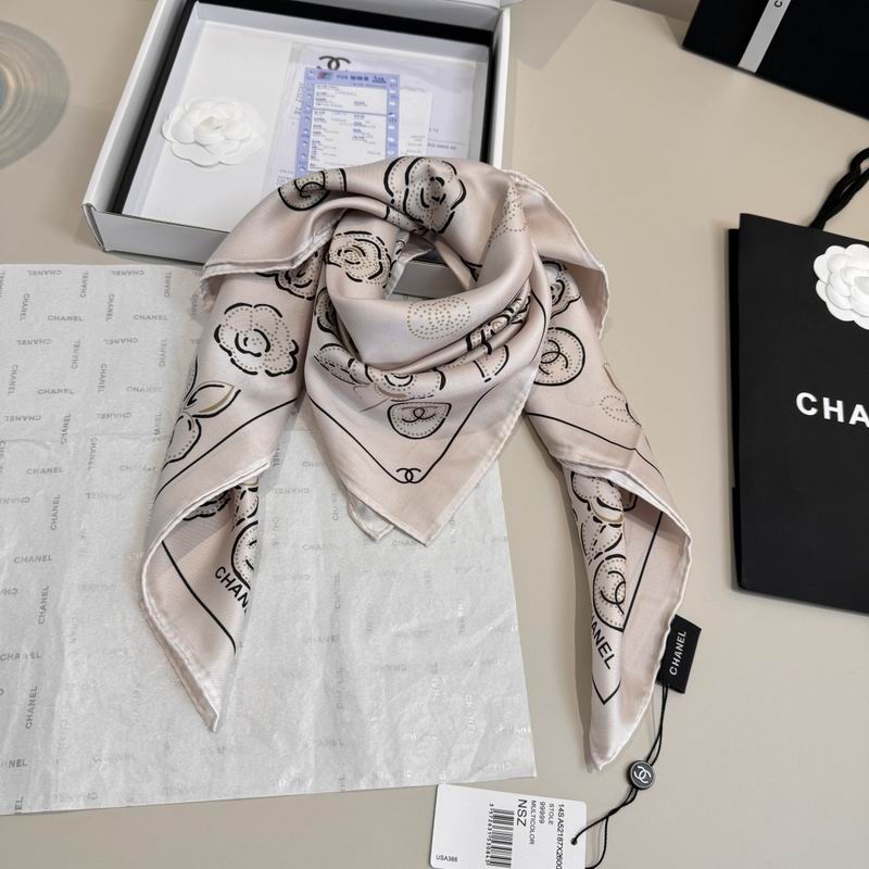 CHanel Silk Scarf 90X90cm E47 (21)