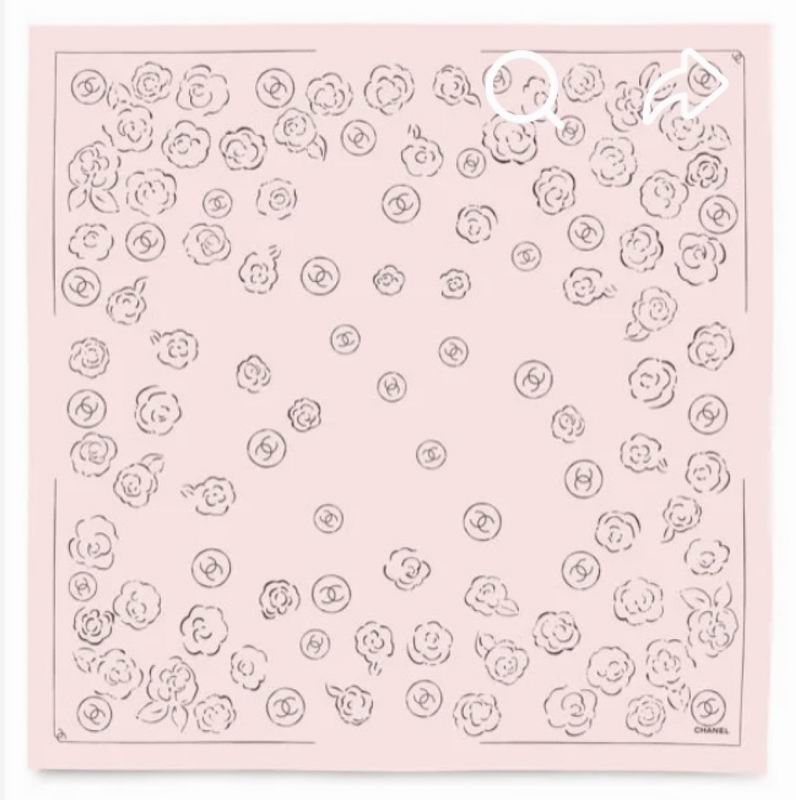 CHanel Silk Scarf 90X90cm E47 (27)