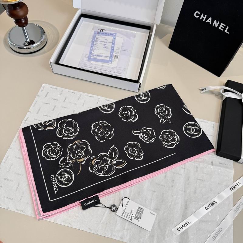 CHanel Silk Scarf 90X90cm E47 (6)