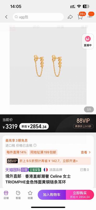 Celine Earring 02yxs18 (2)