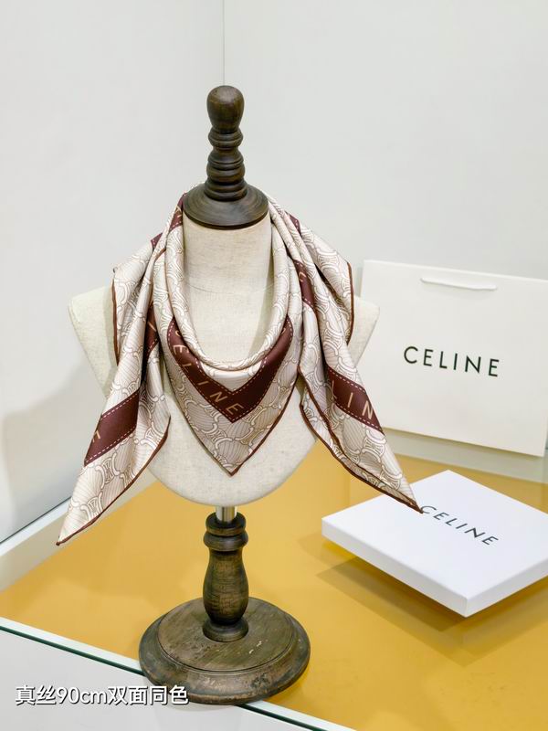 Celine Silk Scarf 90X90cm E11 (2)