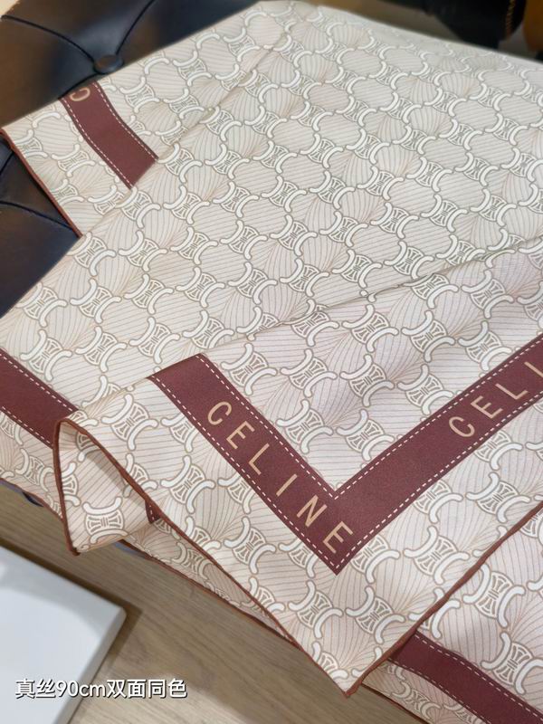 Celine Silk Scarf 90X90cm E11 (6)