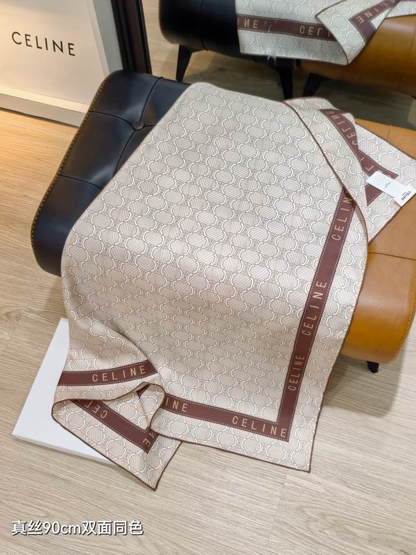 Celine Silk Scarf 90X90cm E11 (7)