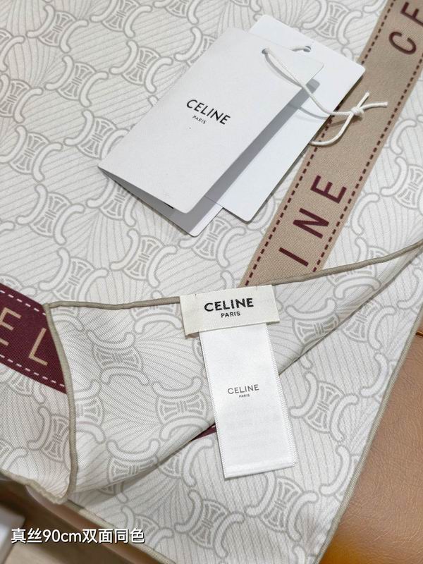 Celine Silk Scarf 90X90cm E12 (5)