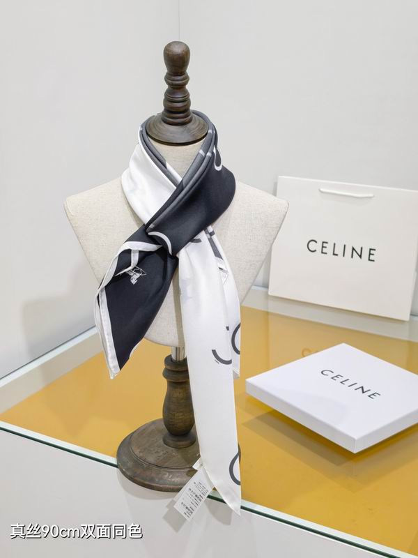 Celine Silk Scarf 90X90cm E32 (2)