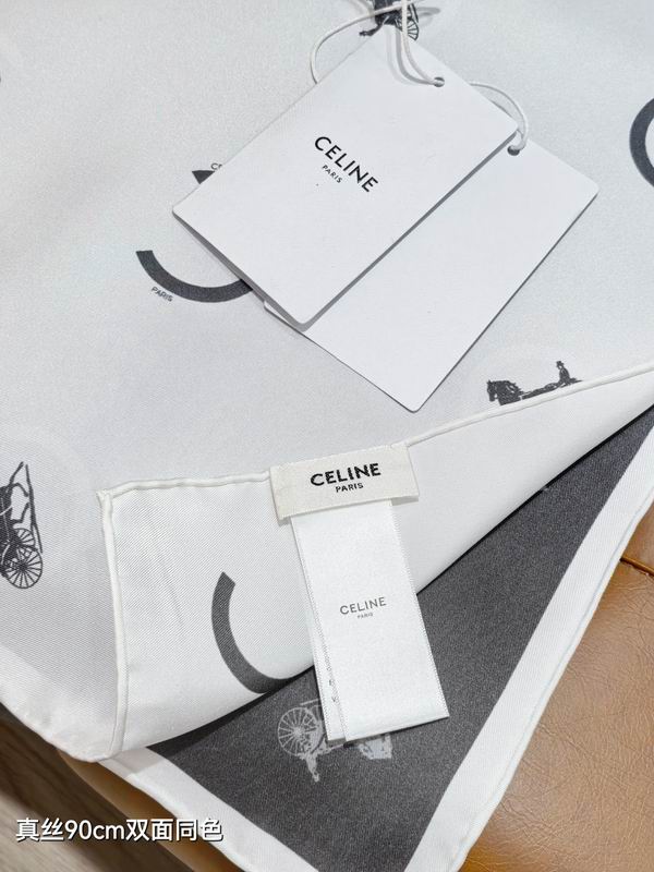 Celine Silk Scarf 90X90cm E32 (5)