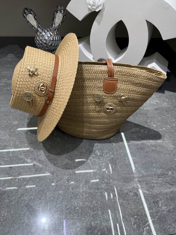 Chanel beach bag hat dx (120)