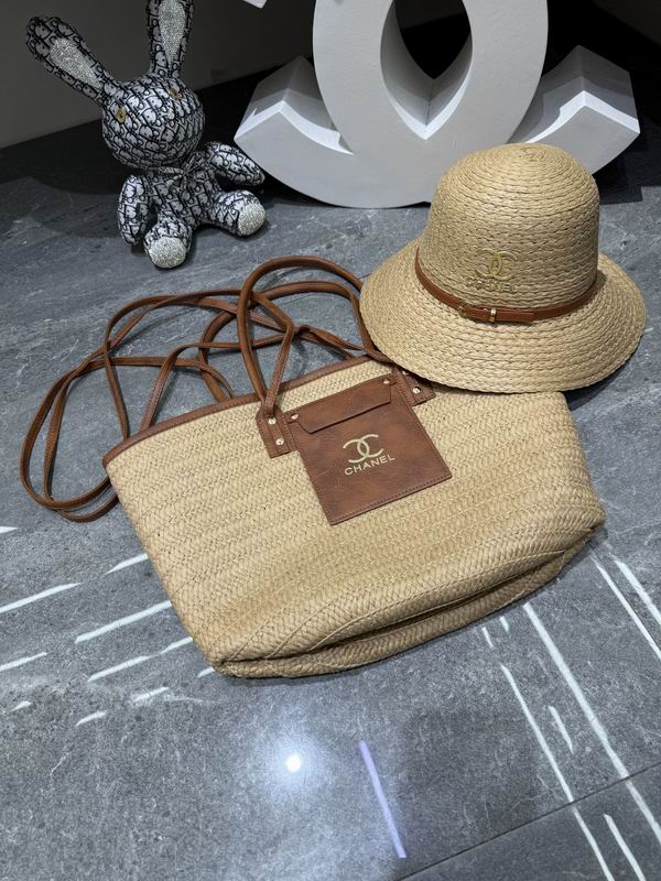 Chanel beach bag hat dx (125)