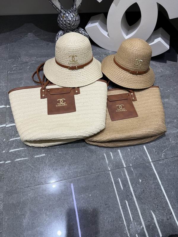 Chanel beach bag hat dx (126)