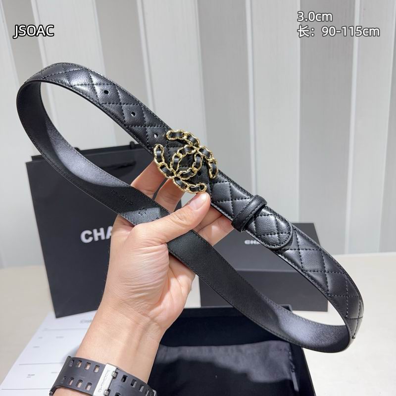 Chanel belt 30mmX90-115cm 8L (10)