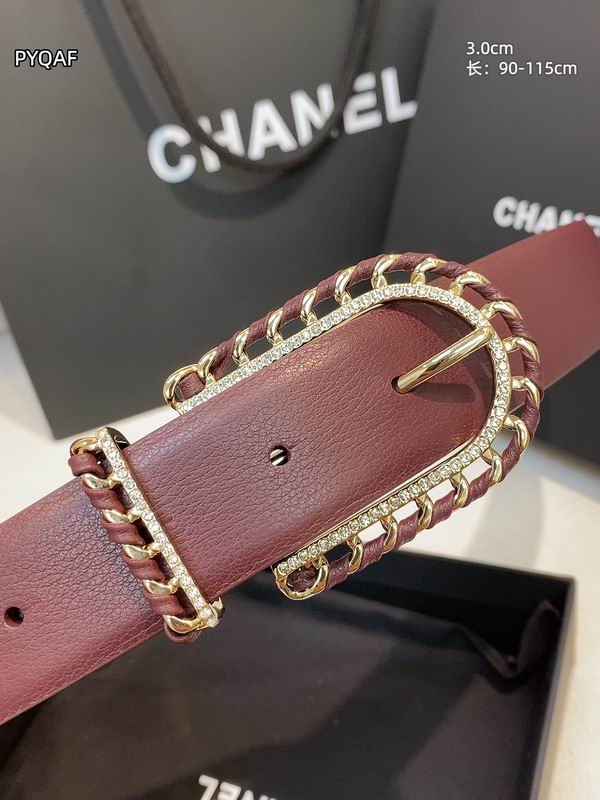 Chanel belt 30mmX90-115cm 8L (18)