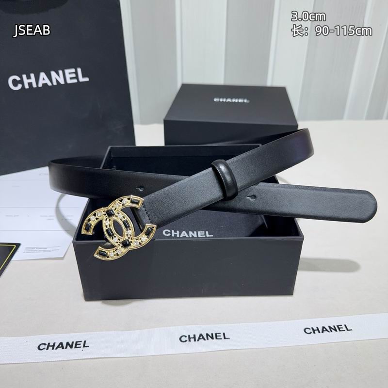 Chanel belt 30mmX90-115cm 8L (22)