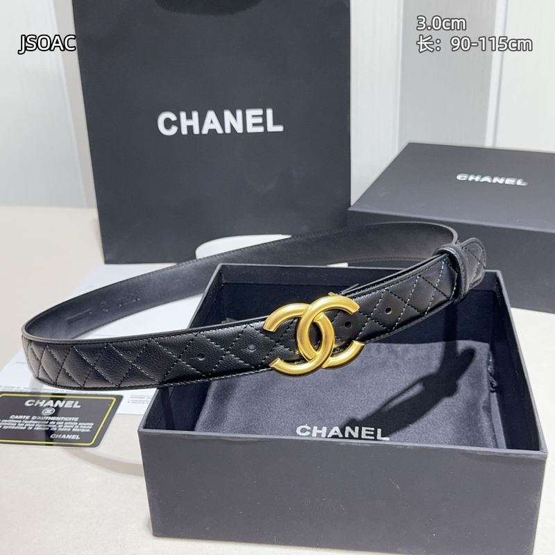 Chanel belt 30mmX90-115cm 8L (29)