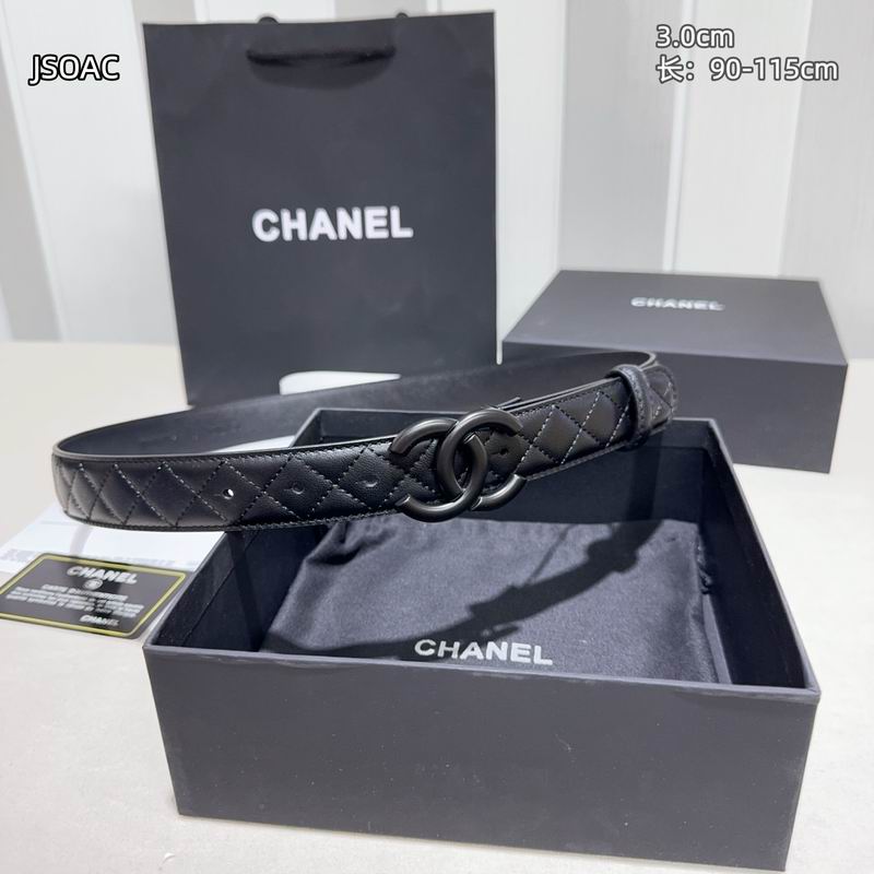 Chanel belt 30mmX90-115cm 8L (33)