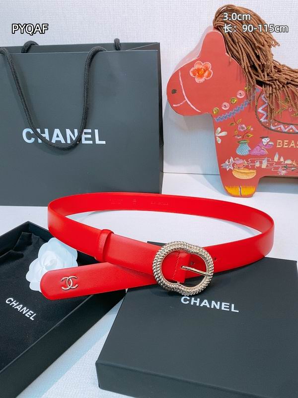 Chanel belt 30mmX90-115cm 8L (54)