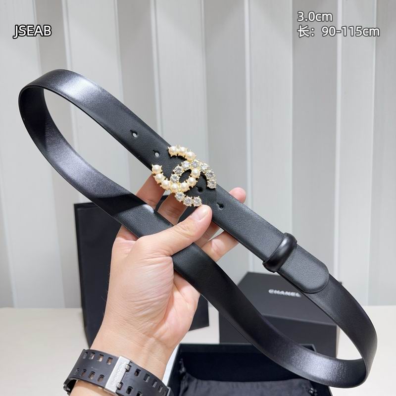 Chanel belt 30mmX90-115cm 8L (9)