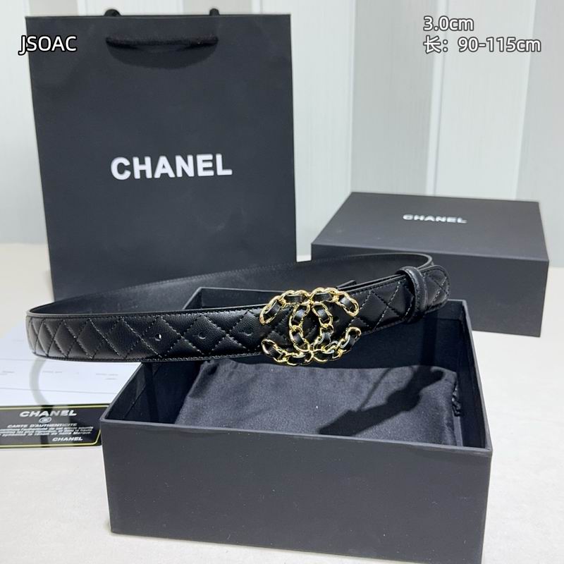 Chanel belt 30mmX90-115cm 8L (9)