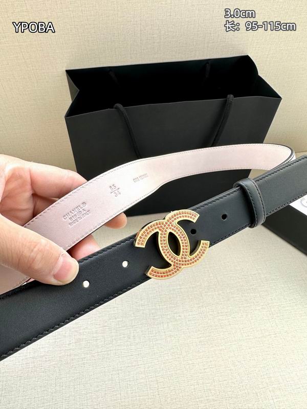 Chanel belt 30mmX95-115cm 8L (10)