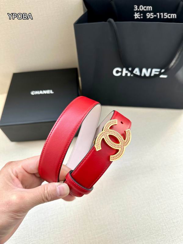 Chanel belt 30mmX95-115cm 8L (28)