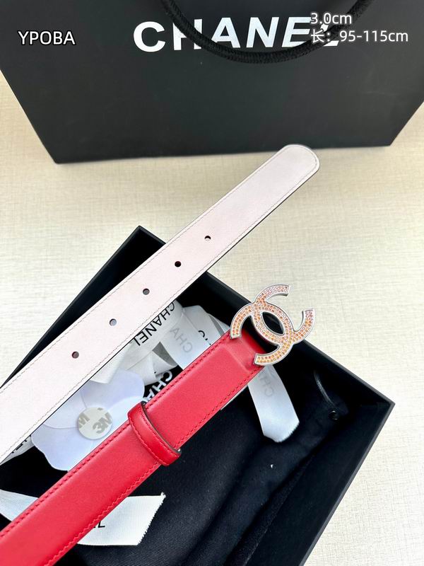 Chanel belt 30mmX95-115cm 8L (32)