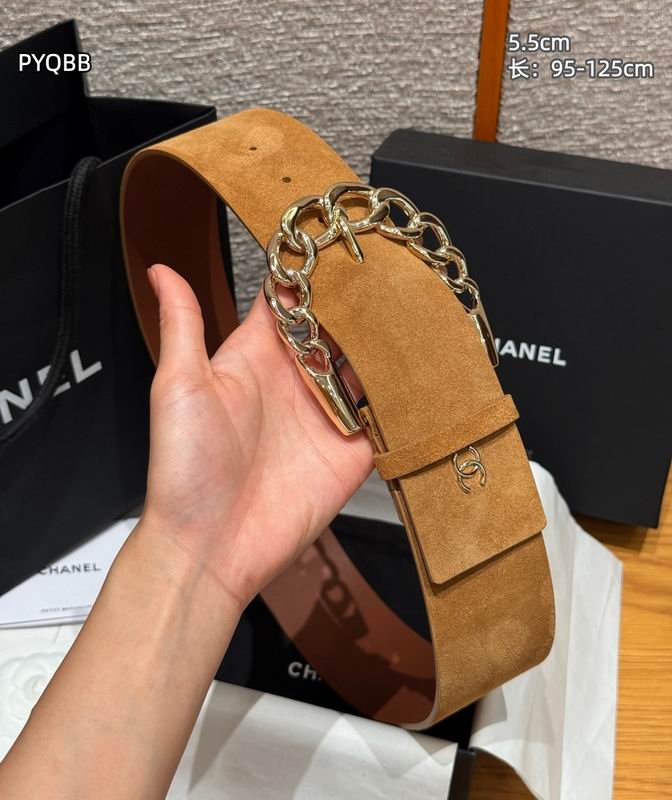 Chanel belt 55mmX95-125cm 8L (12)