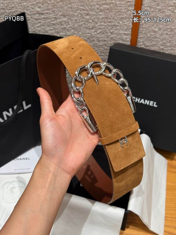 Chanel belt 55mmX95-125cm 8L (16)