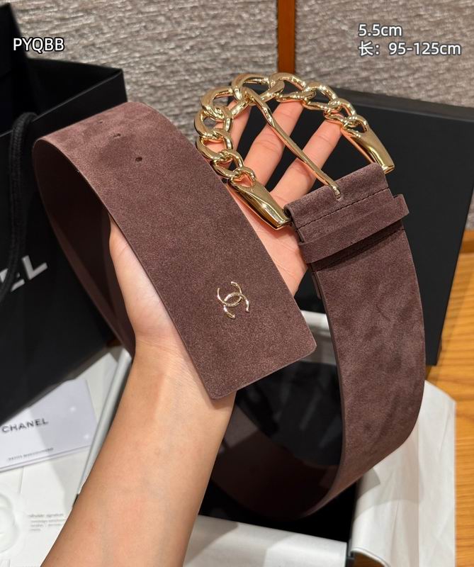 Chanel belt 55mmX95-125cm 8L (18)