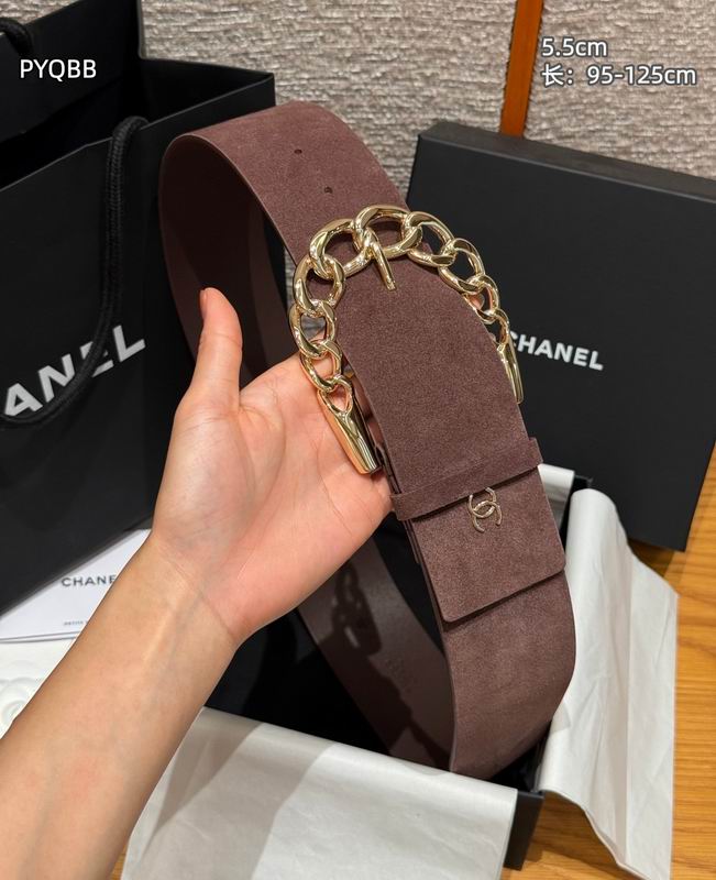 Chanel belt 55mmX95-125cm 8L (20)