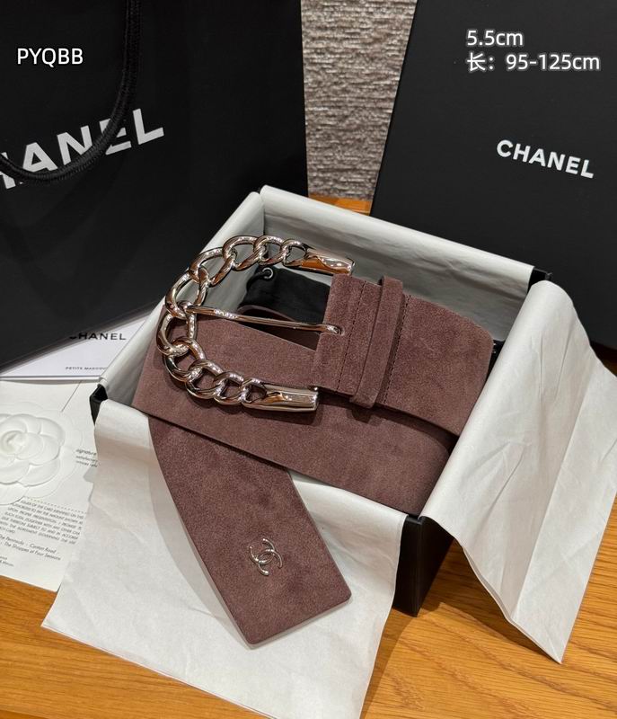 Chanel belt 55mmX95-125cm 8L (21)