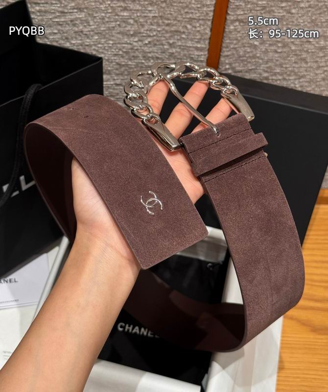 Chanel belt 55mmX95-125cm 8L (22)