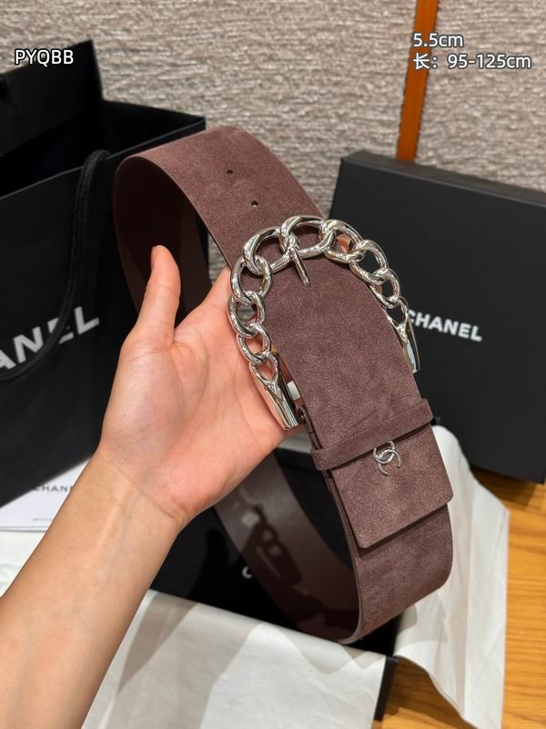 Chanel belt 55mmX95-125cm 8L (24)